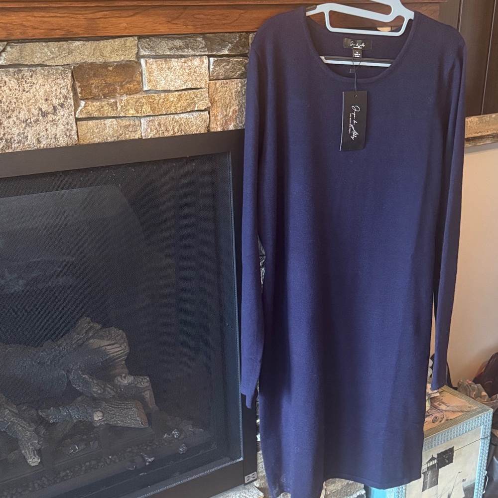 Jupe de Abby Deep Blue Knit Top NWT